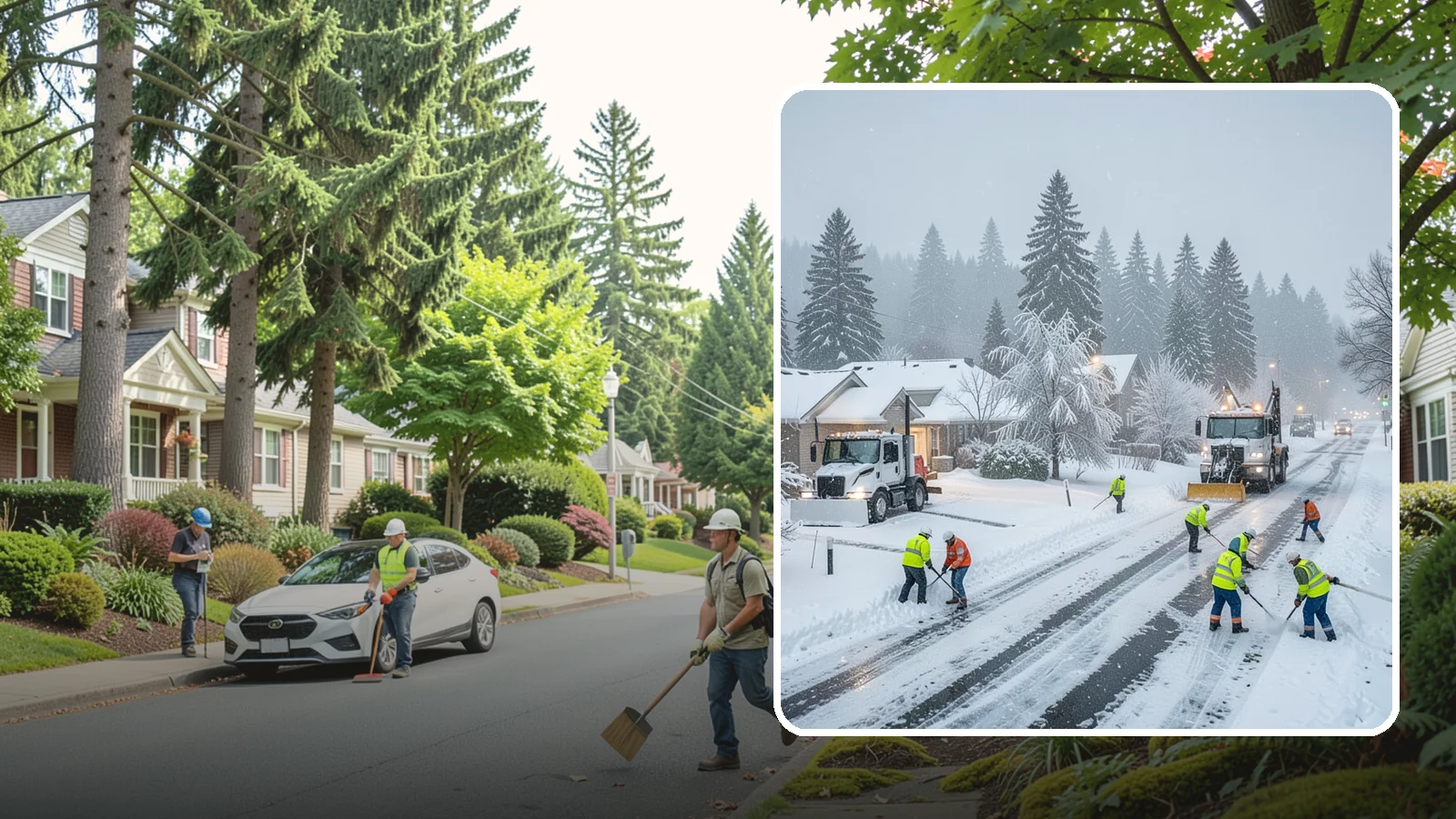 Winter Storm Cleanup in Beaux Arts Village, King County, WA - After a winter storm passes, we handle the full cleanup so your driveway, lot, and walkways are clear and safe again.