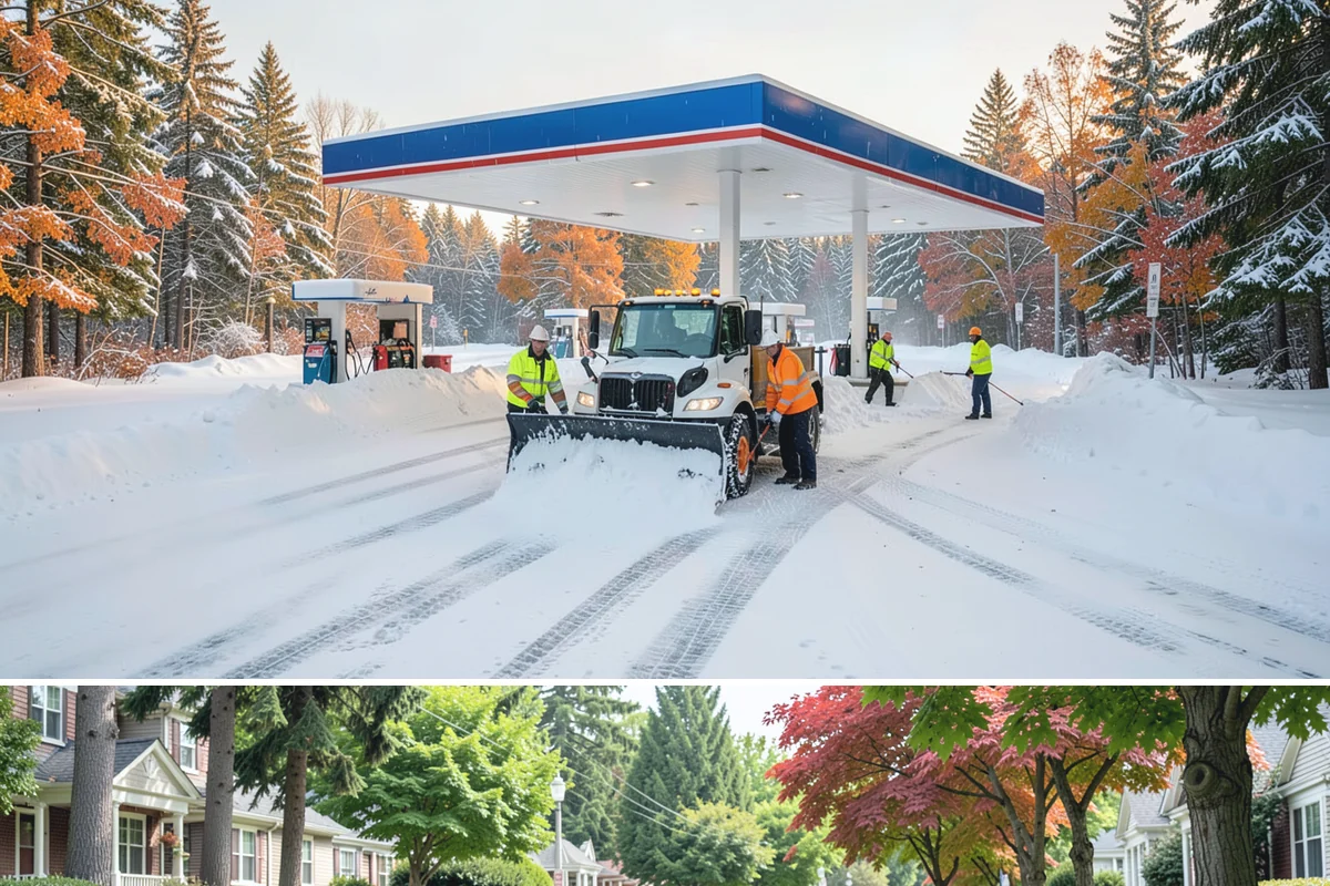 Winter Storm Cleanup in Beaux Arts Village, King County, WA - Cleanup demand peaks in the days following each significant snowfall from late November through February.