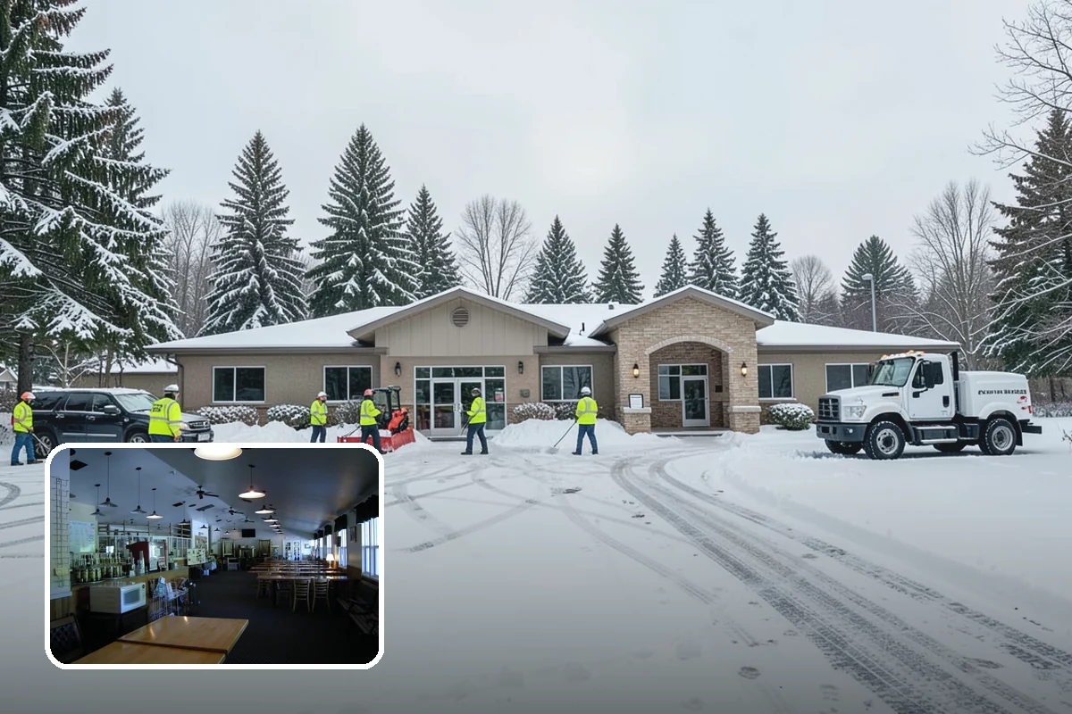 Winter Storm Cleanup in Black Diamond, King County, WA - Removal of plow berms and hard-packed leftovers