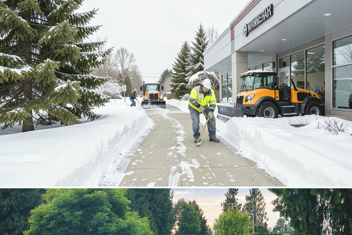Winter Storm Cleanup in Bonney Lake, Pierce County, WA - Cleanup demand peaks in the days following each significant snowfall from late November through February.