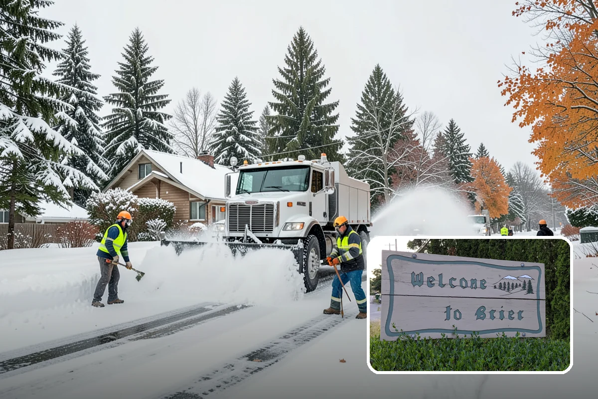 Winter Storm Cleanup in Brier, Snohomish County, WA - Removal of plow berms and hard-packed leftovers