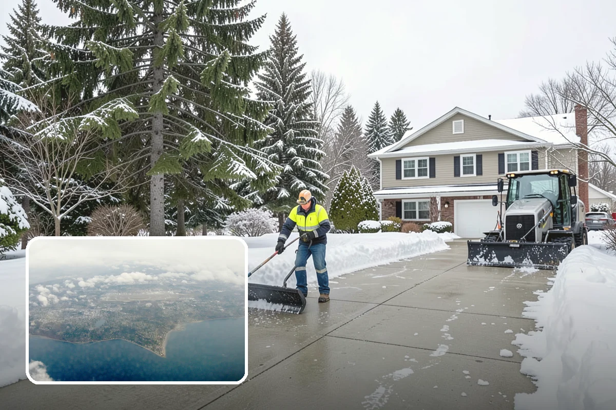 Winter Storm Cleanup in Burien, King County, WA - Removal of plow berms and hard-packed leftovers