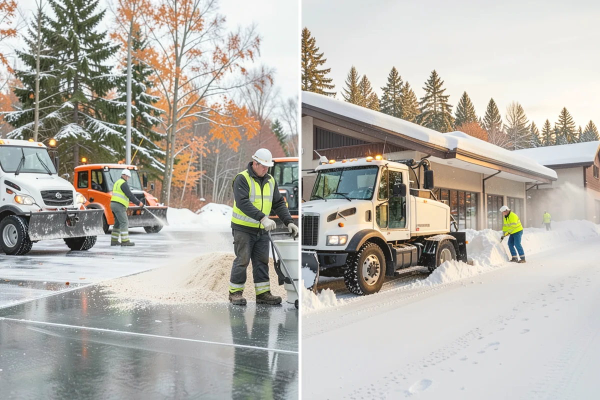 Winter Storm Cleanup in Burien, King County, WA - Assess the property for berms, ice, and missed areas