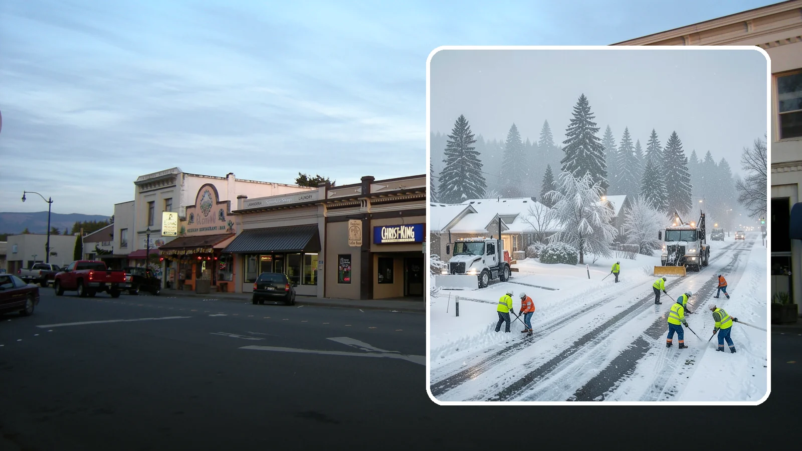 Winter Storm Cleanup in Burlington, Skagit County, WA - After a winter storm passes, we handle the full cleanup so your driveway, lot, and walkways are clear and safe again.