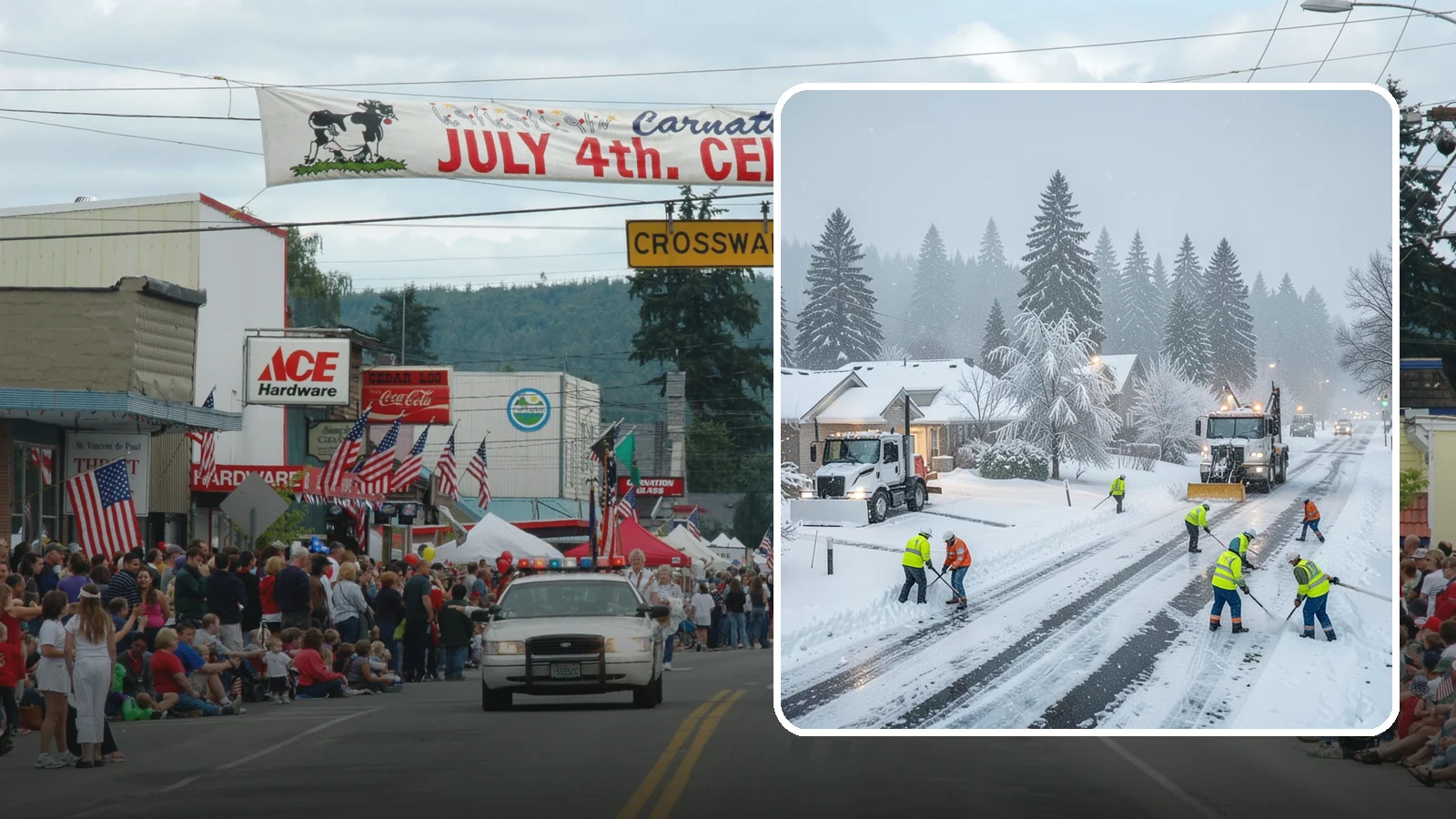Winter Storm Cleanup in Carnation, King County, WA - After a winter storm passes, we handle the full cleanup so your driveway, lot, and walkways are clear and safe again.