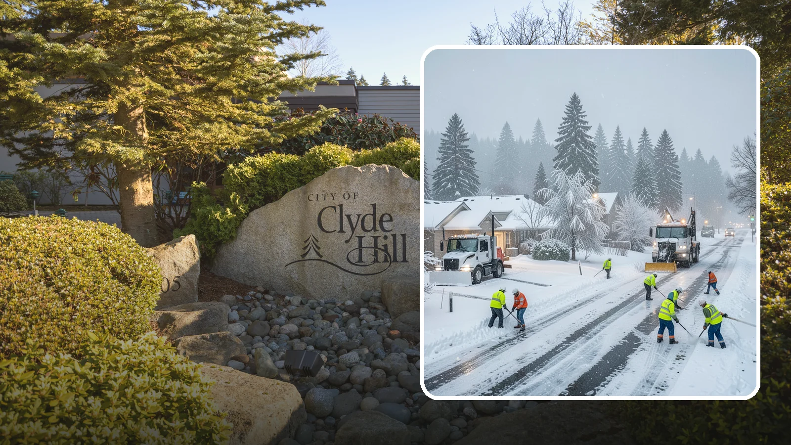 Winter Storm Cleanup in Clyde Hill, King County, WA - After a winter storm passes, we handle the full cleanup so your driveway, lot, and walkways are clear and safe again.