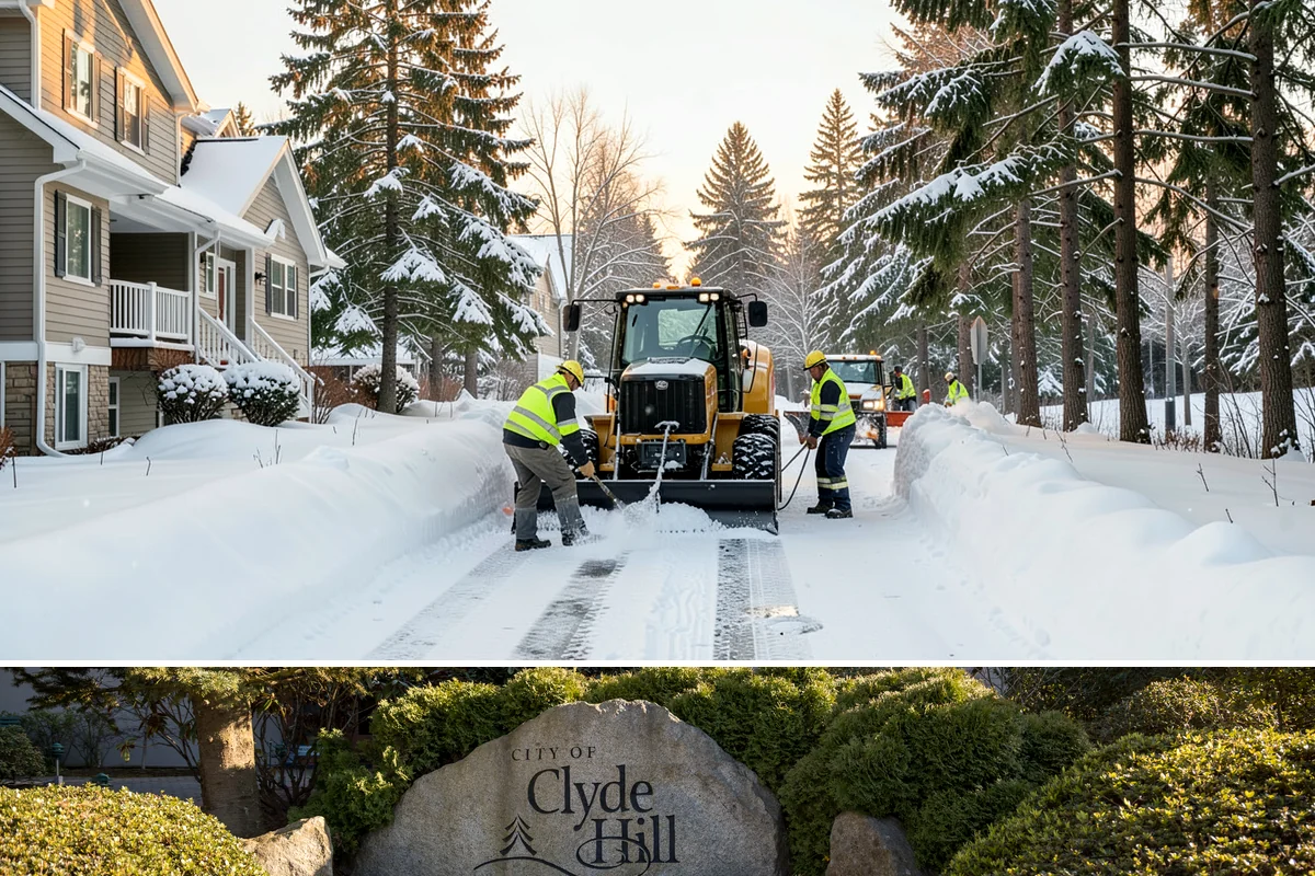 Winter Storm Cleanup in Clyde Hill, King County, WA - Cleanup demand peaks in the days following each significant snowfall from late November through February.