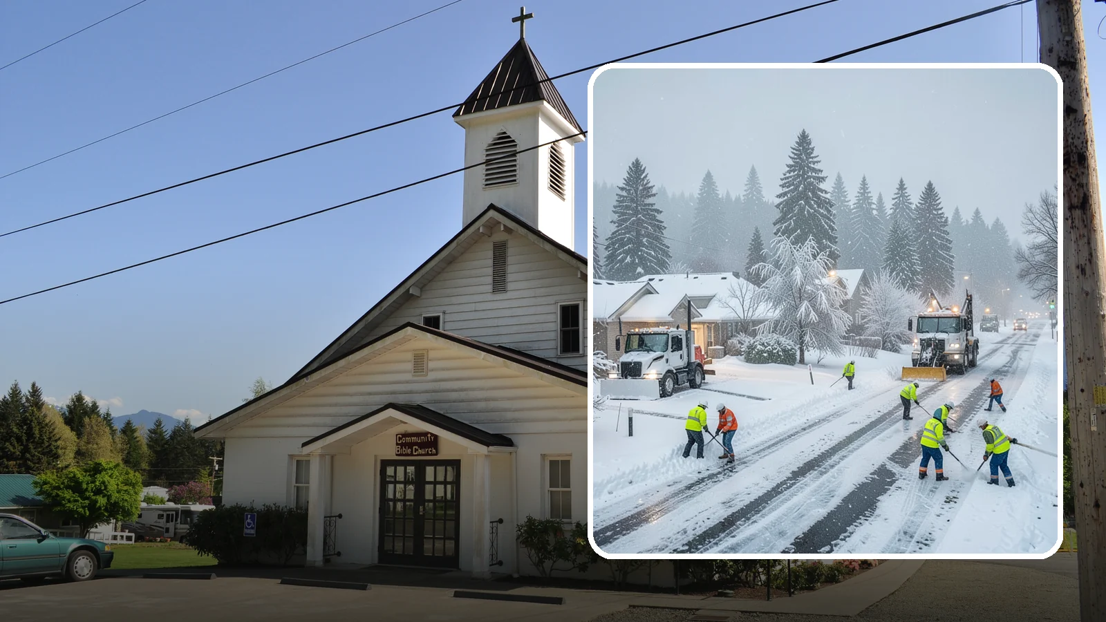 Winter Storm Cleanup in Concrete, Skagit County, WA - After a winter storm passes, we handle the full cleanup so your driveway, lot, and walkways are clear and safe again.
