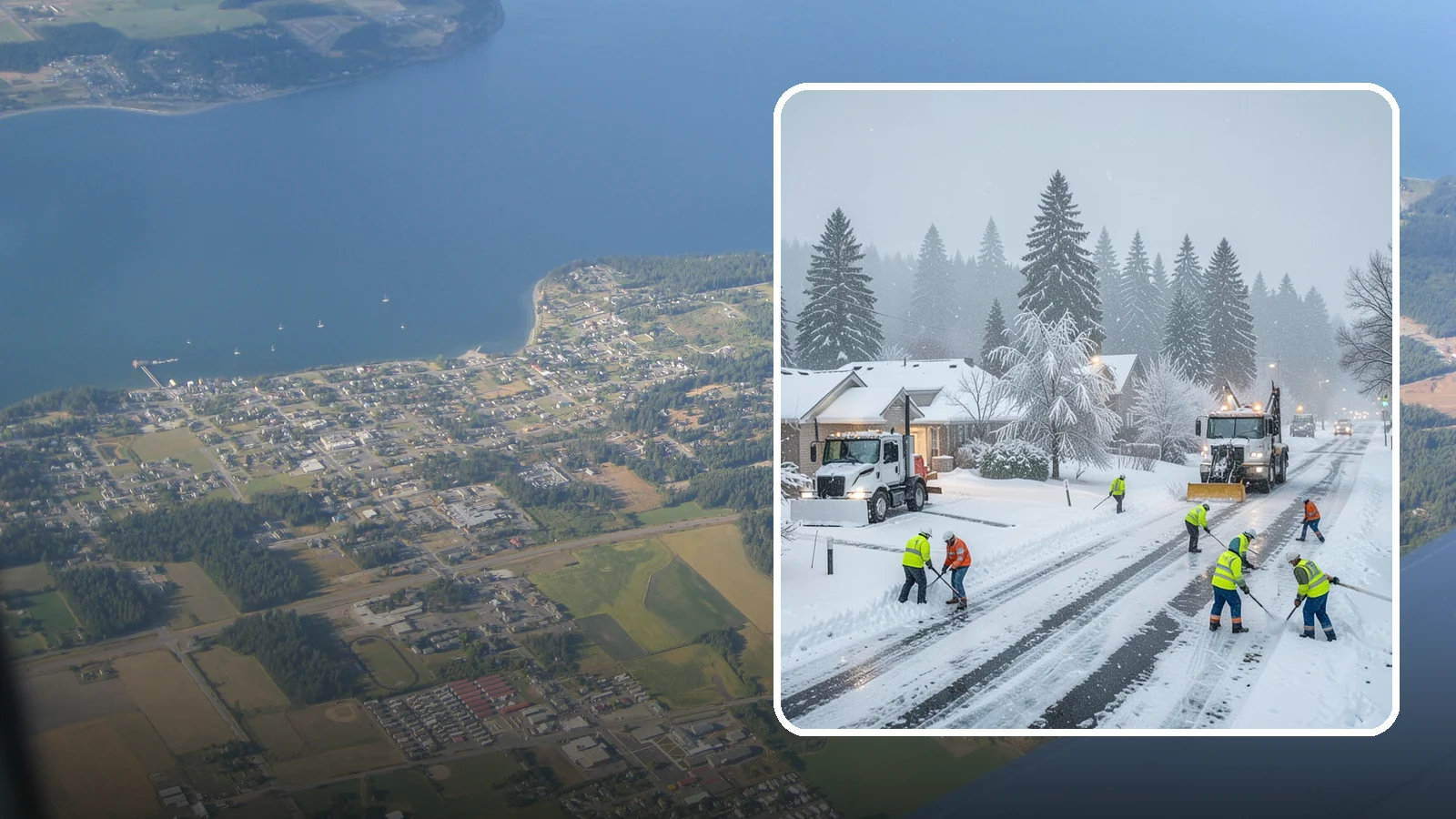 Winter Storm Cleanup in Coupeville, Island County, WA - After a winter storm passes, we handle the full cleanup so your driveway, lot, and walkways are clear and safe again.