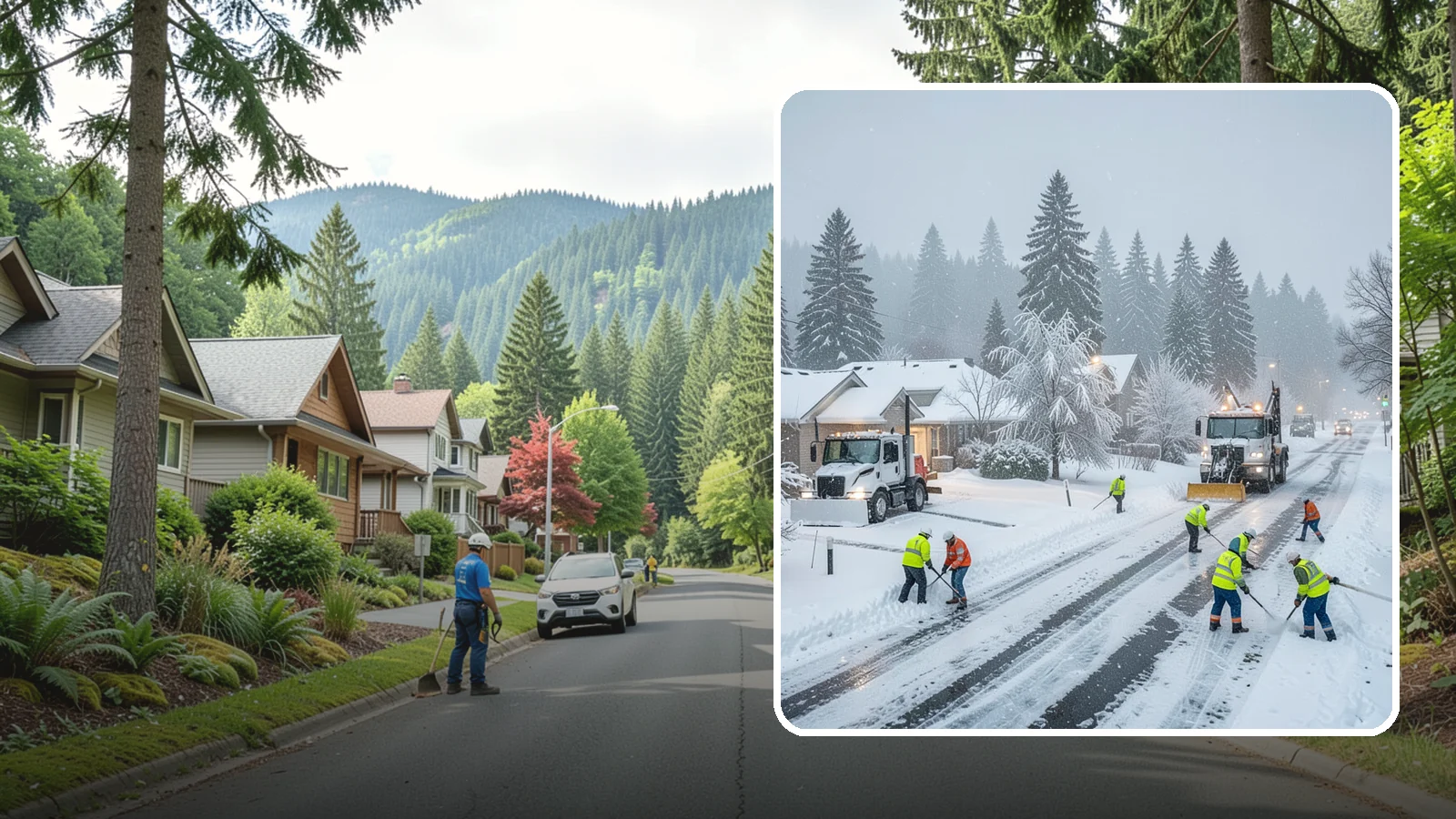 Winter Storm Cleanup in Darrington, Snohomish County, WA - After a winter storm passes, we handle the full cleanup so your driveway, lot, and walkways are clear and safe again.