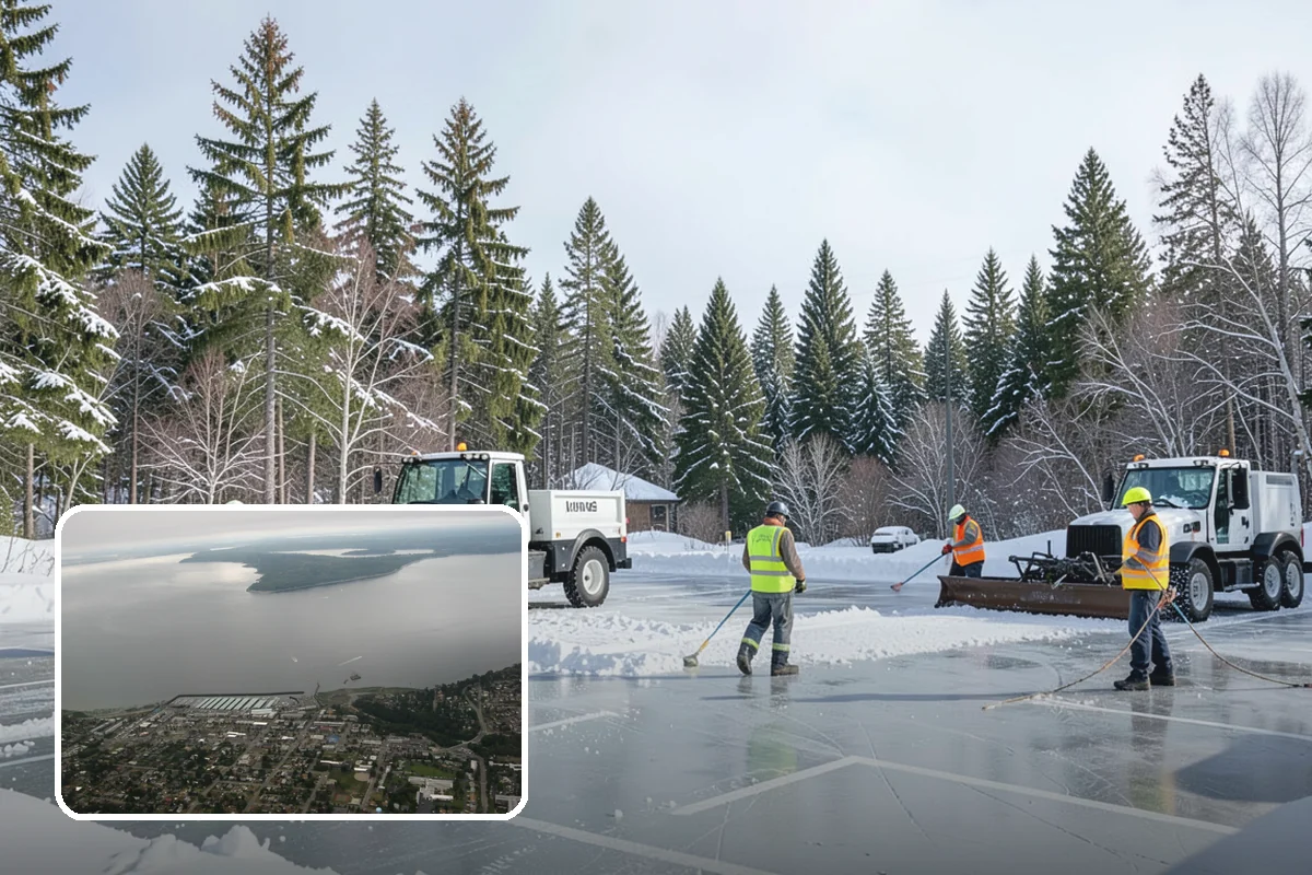 Winter Storm Cleanup in Des Moines, King County, WA - Removal of plow berms and hard-packed leftovers
