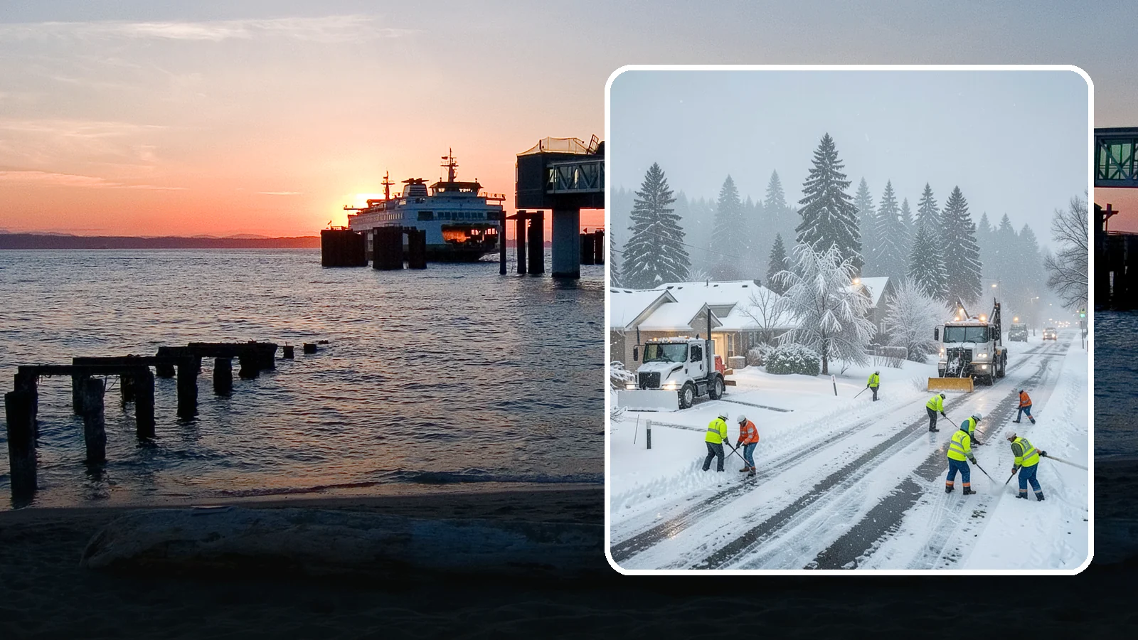 Winter Storm Cleanup in Edmonds, Snohomish County, WA - After a winter storm passes, we handle the full cleanup so your driveway, lot, and walkways are clear and safe again.