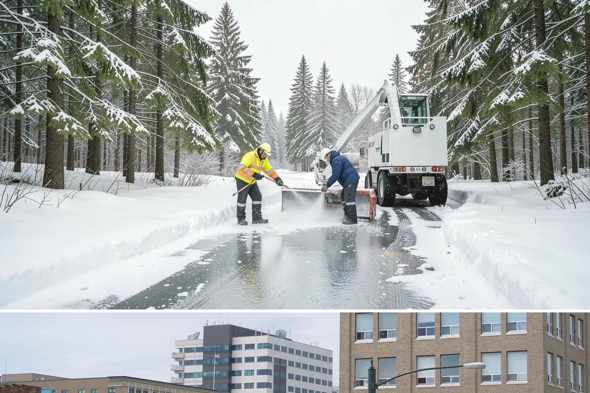 Winter Storm Cleanup in Everett, Snohomish County, WA - Cleanup demand peaks in the days following each significant snowfall from late November through February.