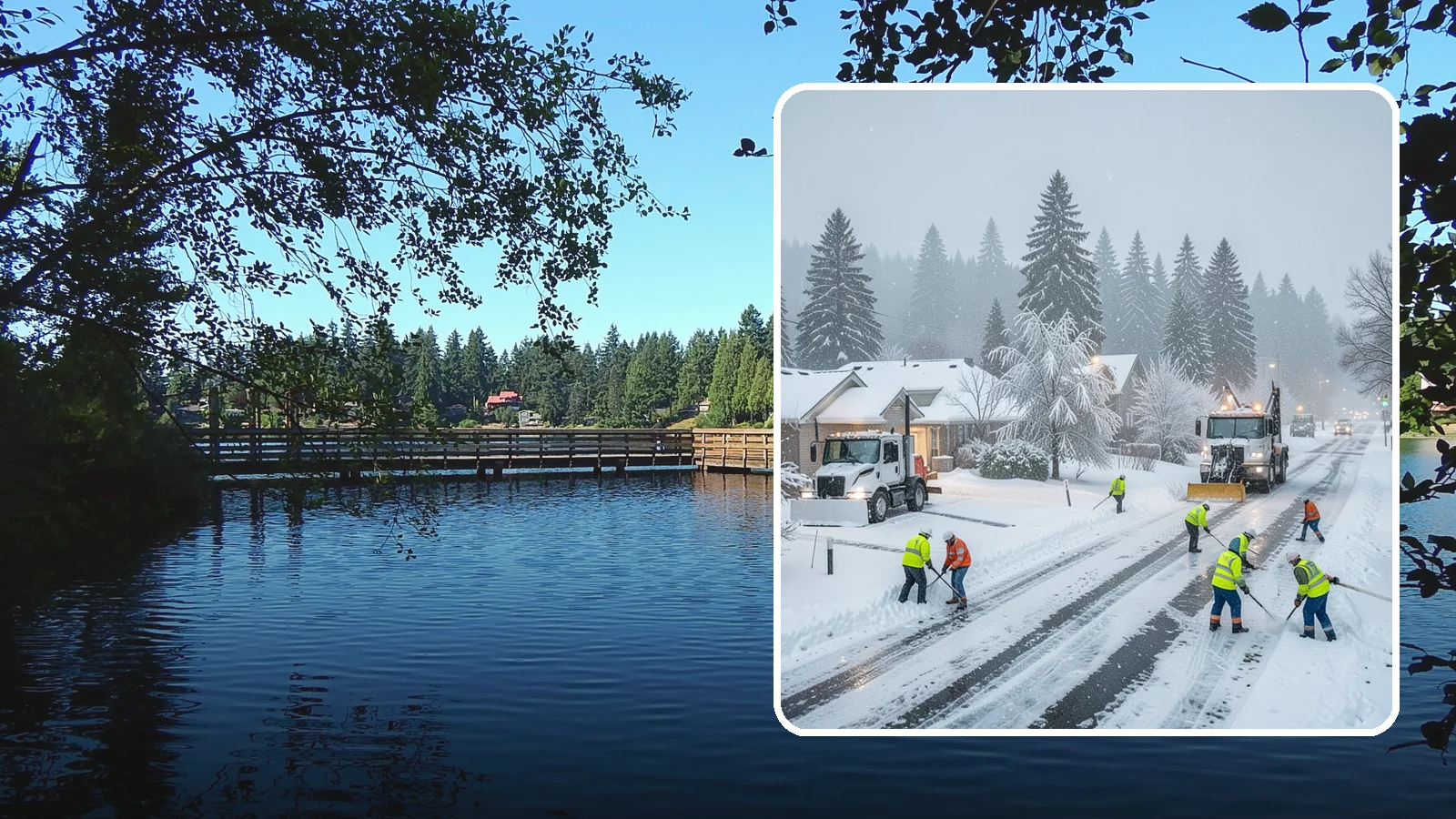 Winter Storm Cleanup in Federal Way, King County, WA - After a winter storm passes, we handle the full cleanup so your driveway, lot, and walkways are clear and safe again.