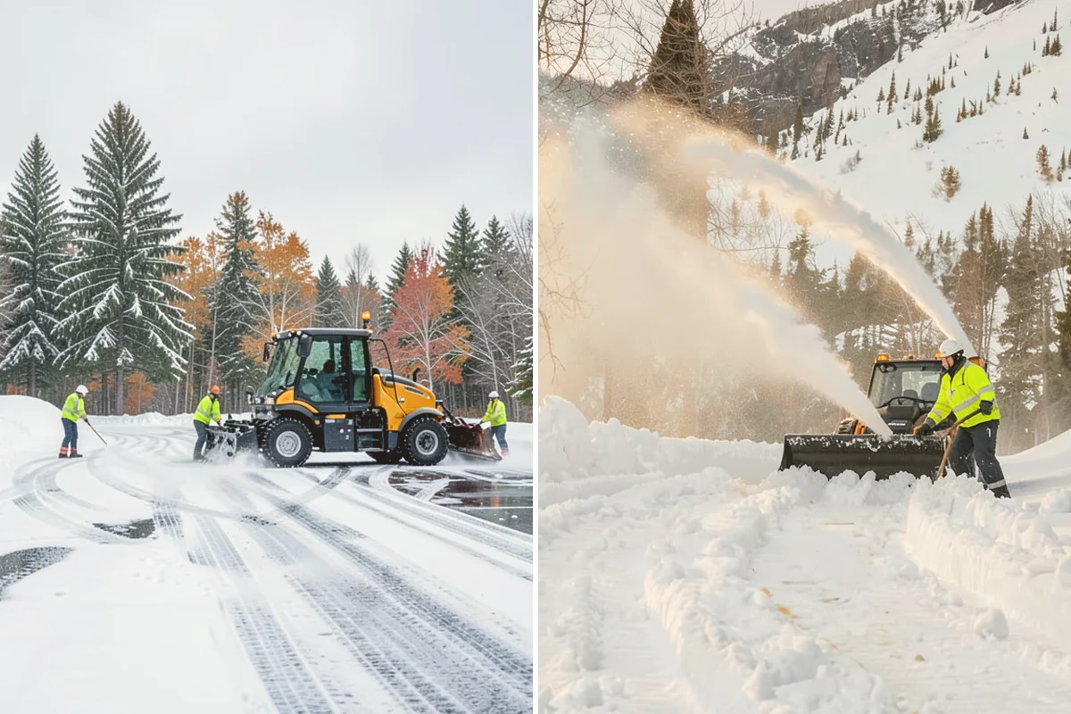 Winter Storm Cleanup in Fife, Pierce County, WA - Assess the property for berms, ice, and missed areas
