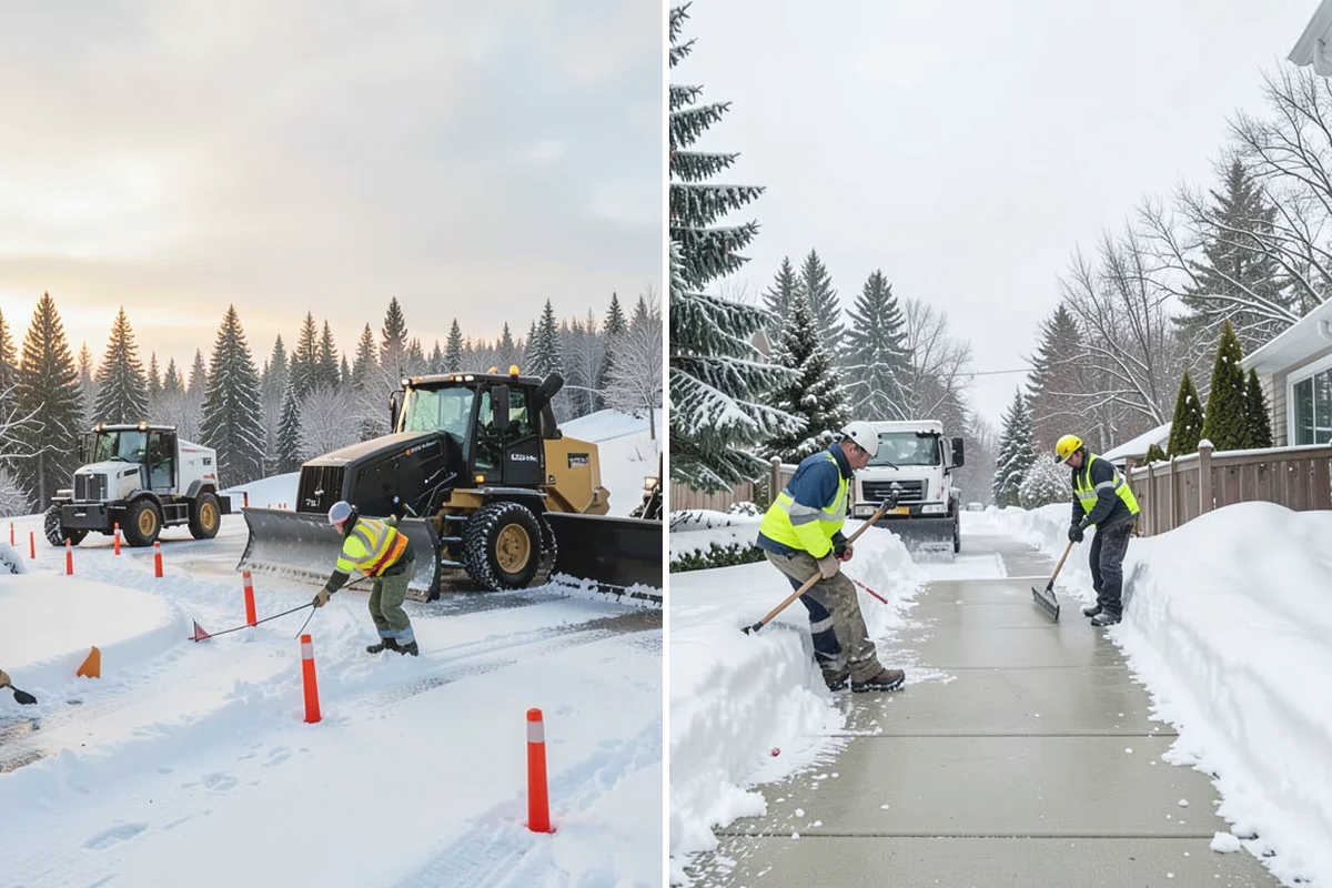 Winter Storm Cleanup in Gold Bar, Snohomish County, WA - Assess the property for berms, ice, and missed areas
