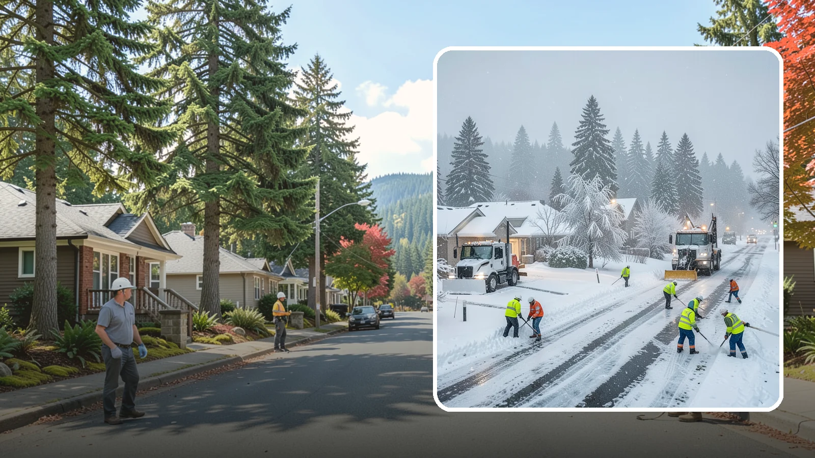Winter Storm Cleanup in Hunts Point, King County, WA - After a winter storm passes, we handle the full cleanup so your driveway, lot, and walkways are clear and safe again.