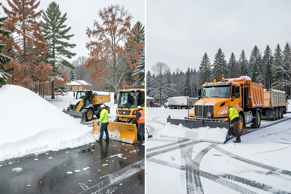 Winter Storm Cleanup in Hunts Point, King County, WA - Assess the property for berms, ice, and missed areas