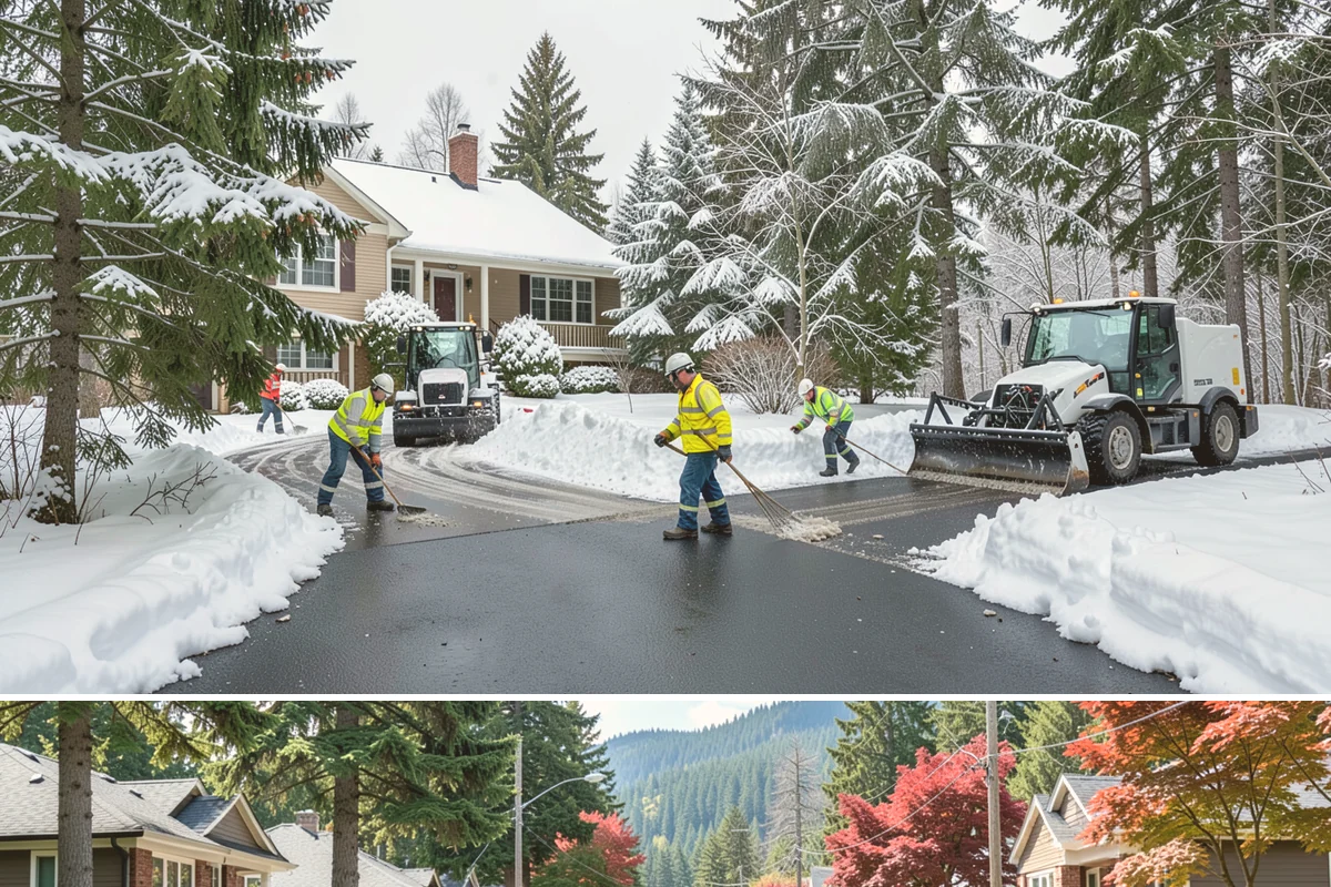 Winter Storm Cleanup in Hunts Point, King County, WA - Cleanup demand peaks in the days following each significant snowfall from late November through February.