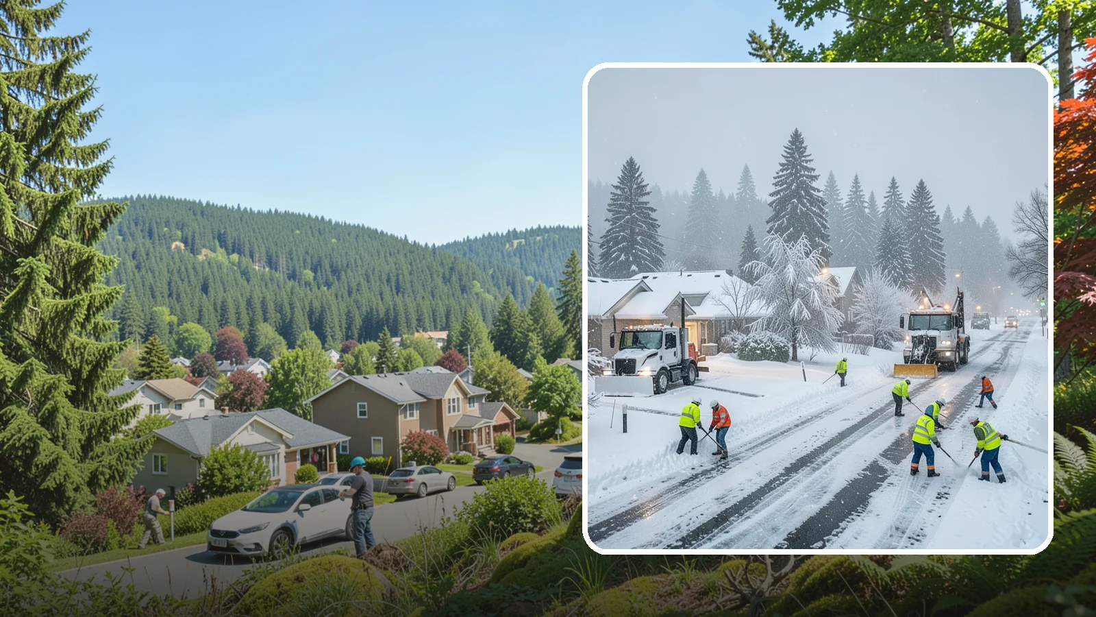 Winter Storm Cleanup in Index, Snohomish County, WA - After a winter storm passes, we handle the full cleanup so your driveway, lot, and walkways are clear and safe again.