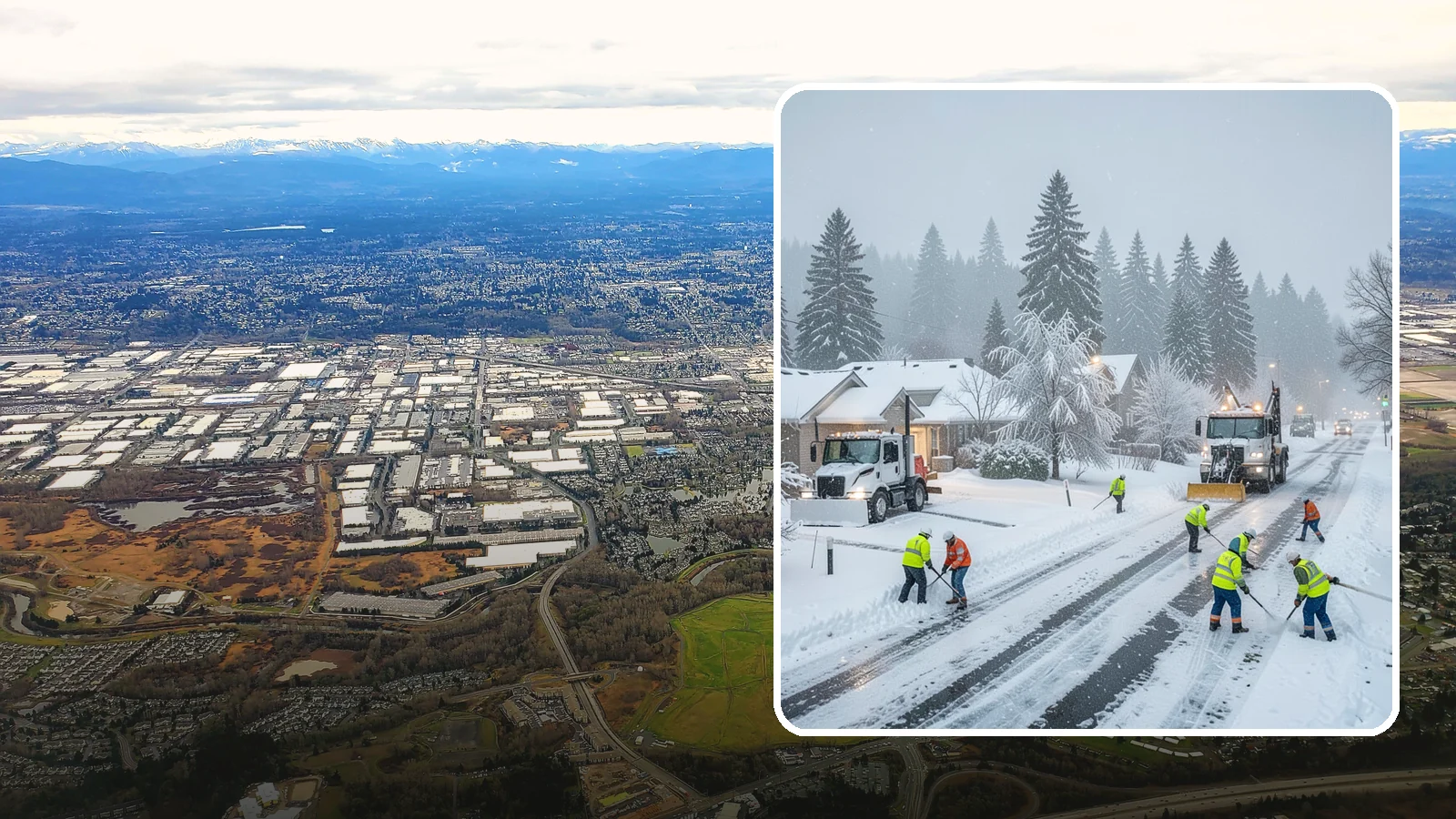 Winter Storm Cleanup in Kent, King County, WA - After a winter storm passes, we handle the full cleanup so your driveway, lot, and walkways are clear and safe again.