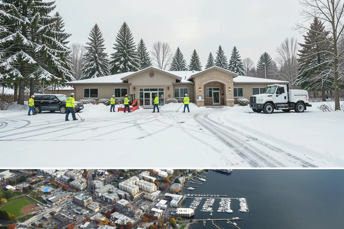 Winter Storm Cleanup in Kirkland, King County, WA - Cleanup demand peaks in the days following each significant snowfall from late November through February.