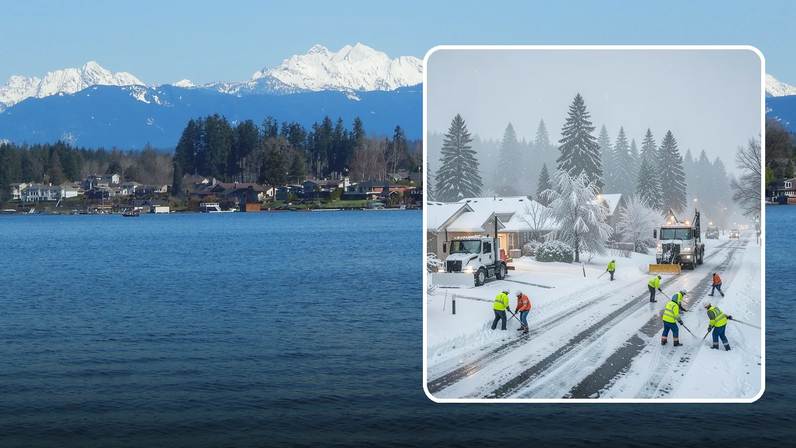 Winter Storm Cleanup in Lake Stevens, Snohomish County, WA - After a winter storm passes, we handle the full cleanup so your driveway, lot, and walkways are clear and safe again.