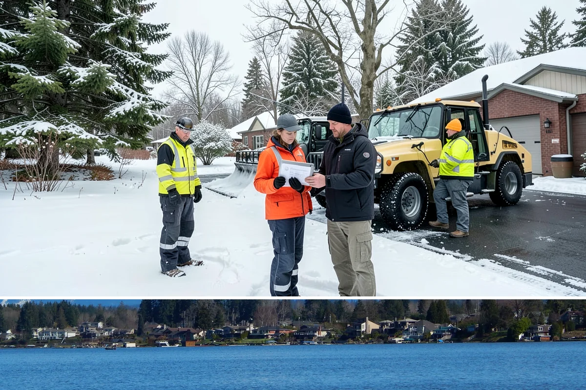 Winter Storm Cleanup in Lake Stevens, Snohomish County, WA - Cleanup demand peaks in the days following each significant snowfall from late November through February.