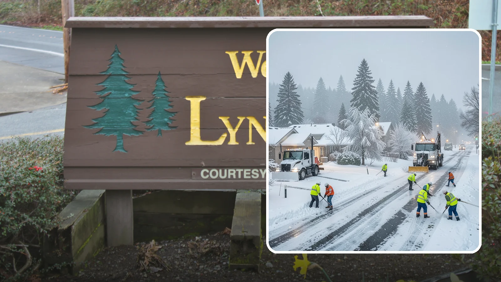 Winter Storm Cleanup in Lynnwood, Snohomish County, WA - After a winter storm passes, we handle the full cleanup so your driveway, lot, and walkways are clear and safe again.