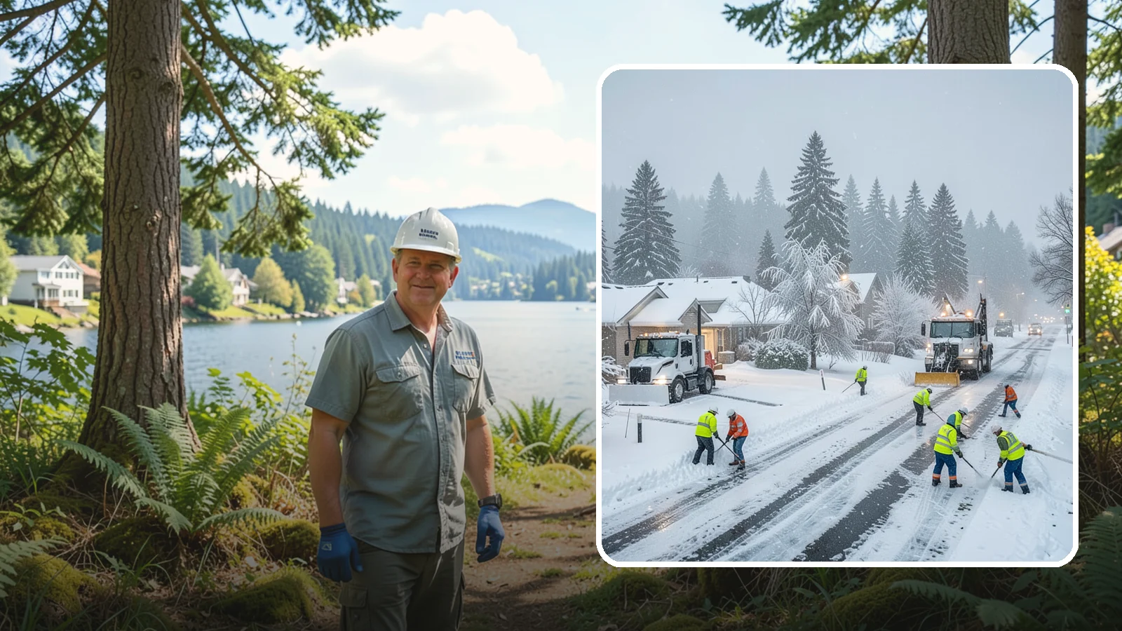 Winter Storm Cleanup in Milton, King County, WA - After a winter storm passes, we handle the full cleanup so your driveway, lot, and walkways are clear and safe again.