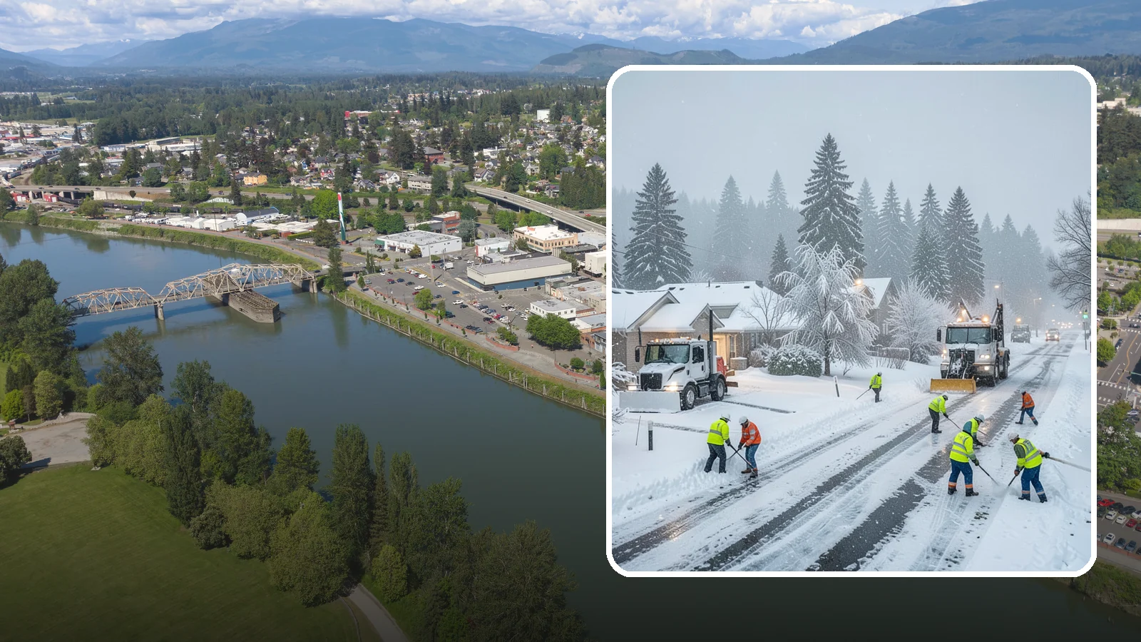 Winter Storm Cleanup in Mount Vernon, Skagit County, WA - After a winter storm passes, we handle the full cleanup so your driveway, lot, and walkways are clear and safe again.