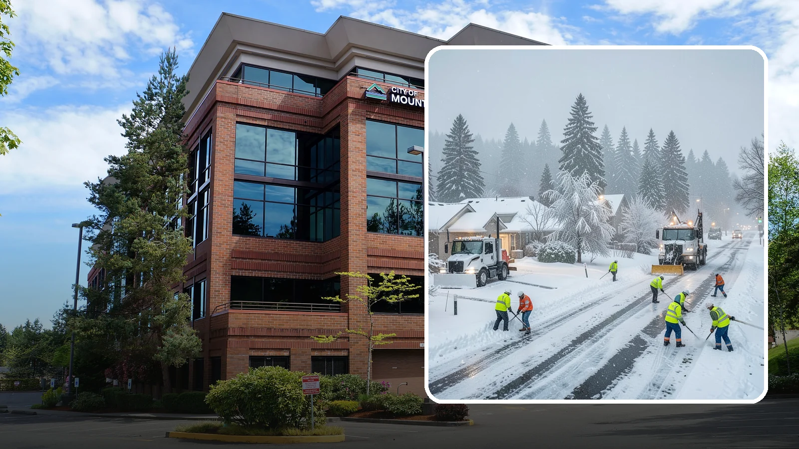 Winter Storm Cleanup in Mountlake Terrace, Snohomish County, WA - After a winter storm passes, we handle the full cleanup so your driveway, lot, and walkways are clear and safe again.