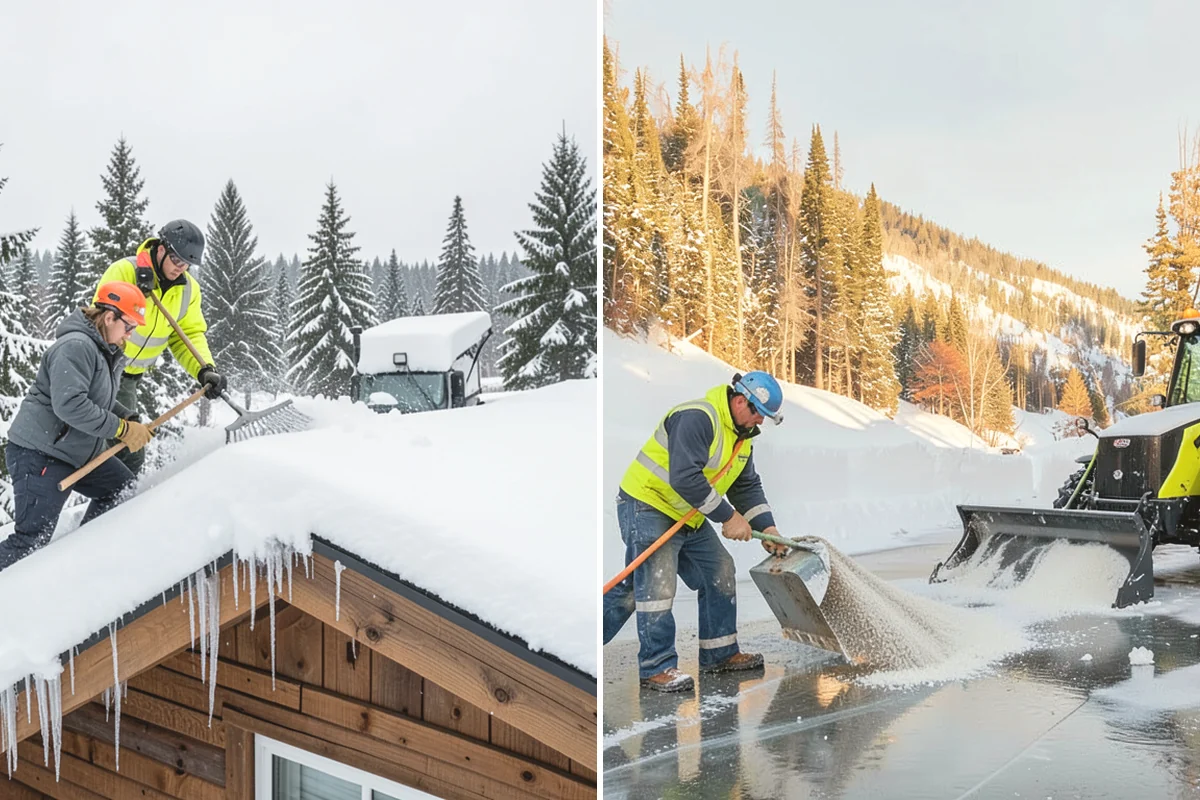 Winter Storm Cleanup in Mukilteo, Snohomish County, WA - Assess the property for berms, ice, and missed areas