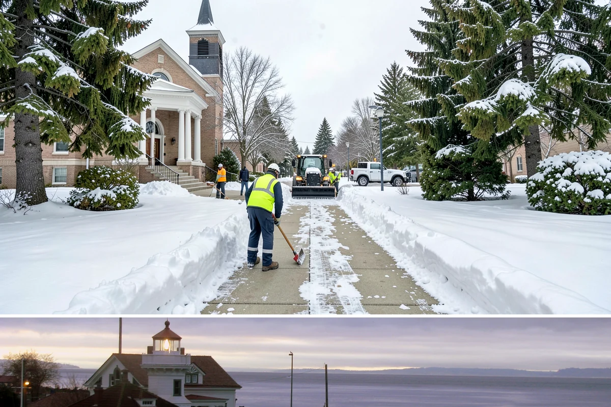 Winter Storm Cleanup in Mukilteo, Snohomish County, WA - Cleanup demand peaks in the days following each significant snowfall from late November through February.