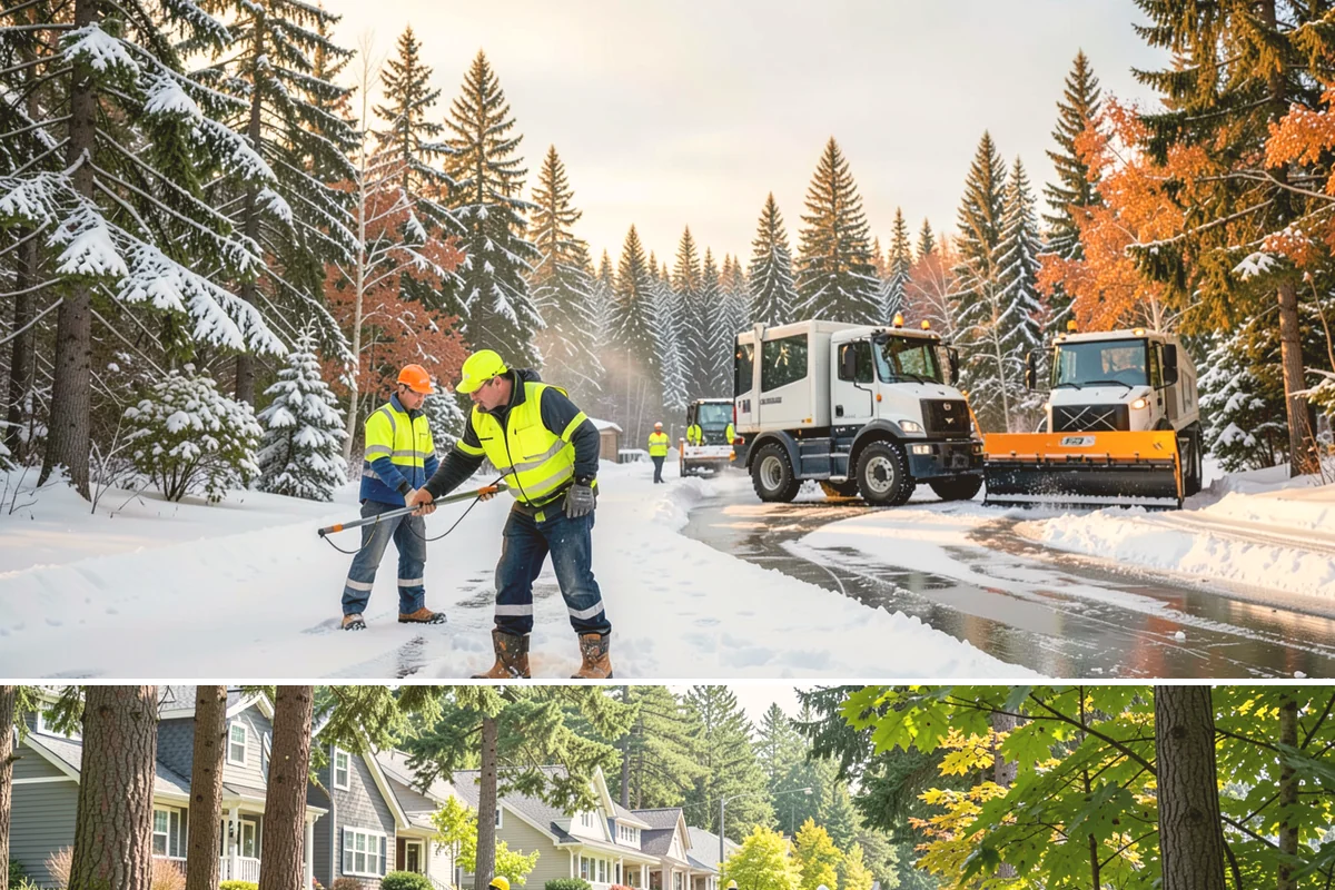 Winter Storm Cleanup in Normandy Park, King County, WA - Cleanup demand peaks in the days following each significant snowfall from late November through February.