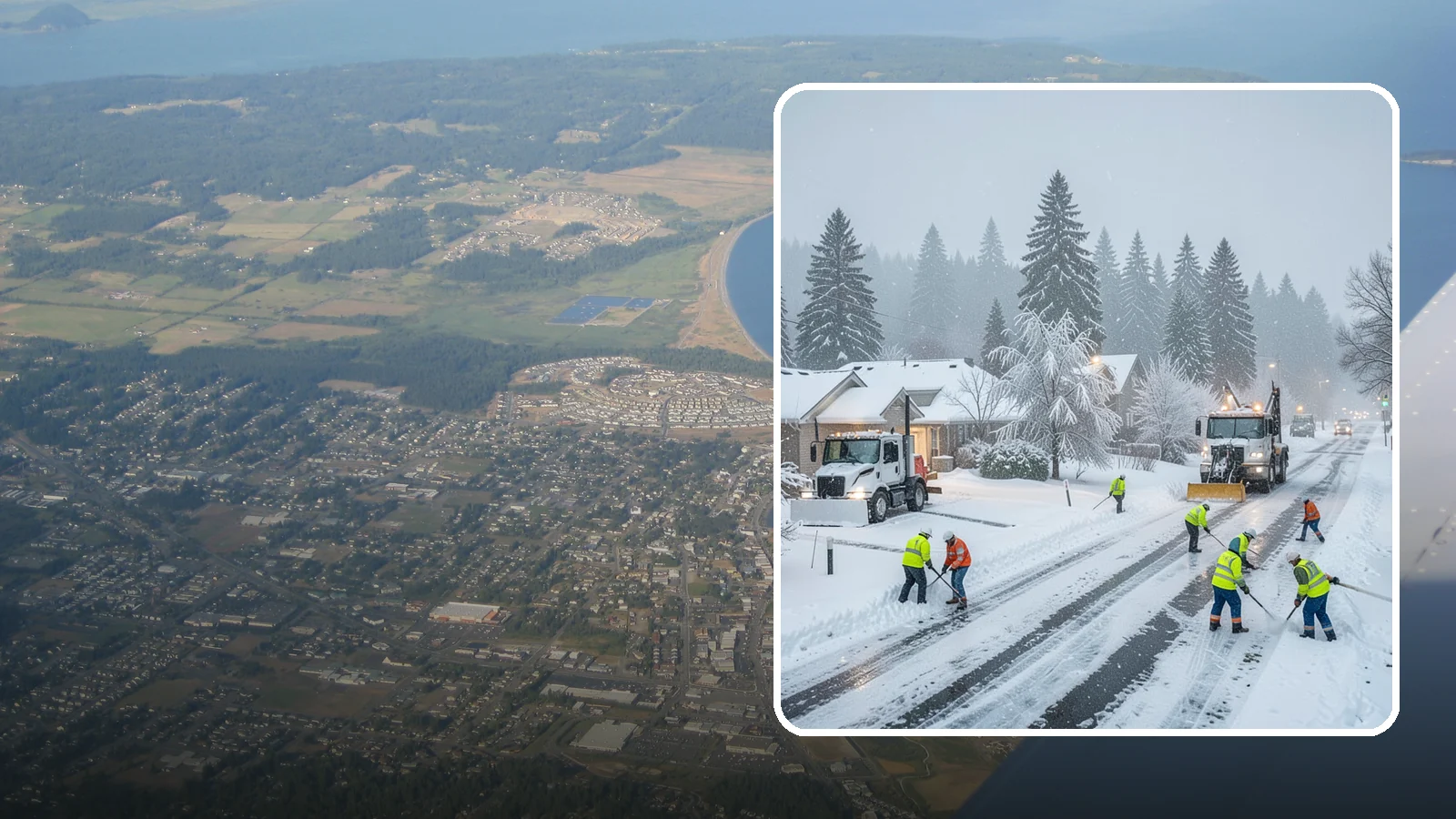 Winter Storm Cleanup in Oak Harbor, Island County, WA - After a winter storm passes, we handle the full cleanup so your driveway, lot, and walkways are clear and safe again.