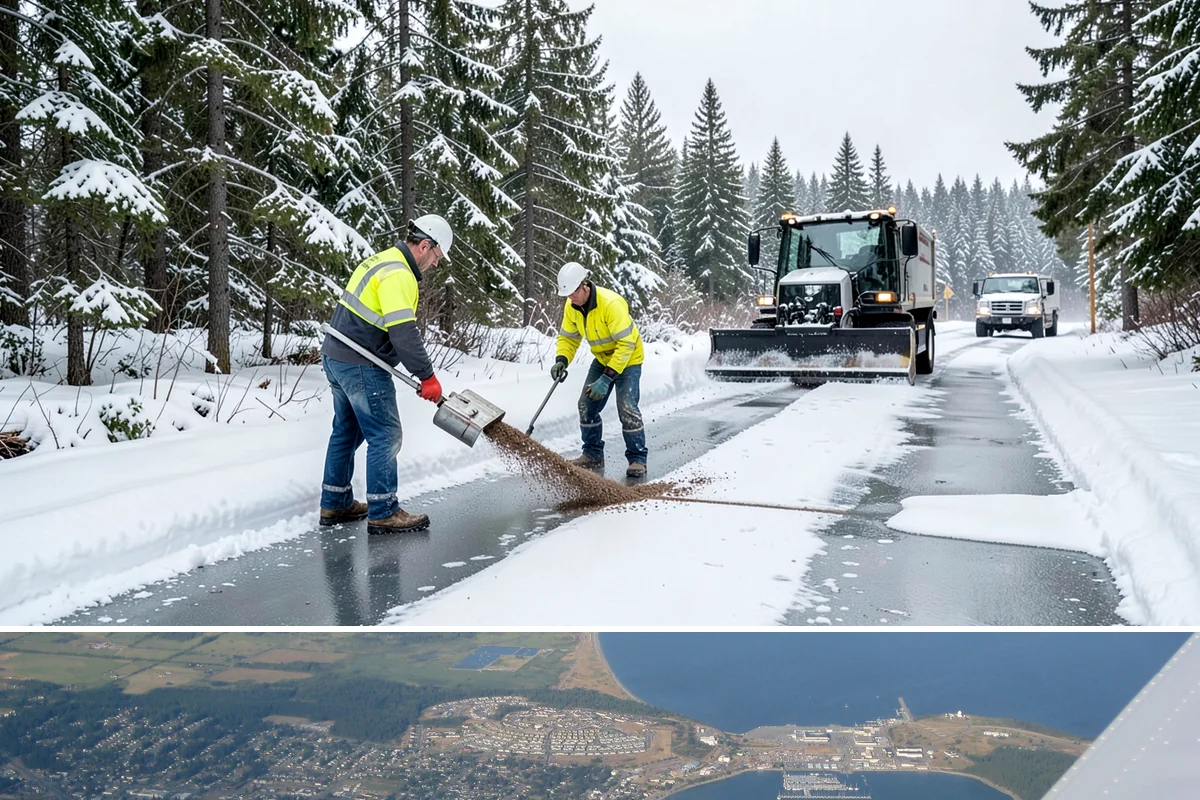 Winter Storm Cleanup in Oak Harbor, Island County, WA - Cleanup demand peaks in the days following each significant snowfall from late November through February.