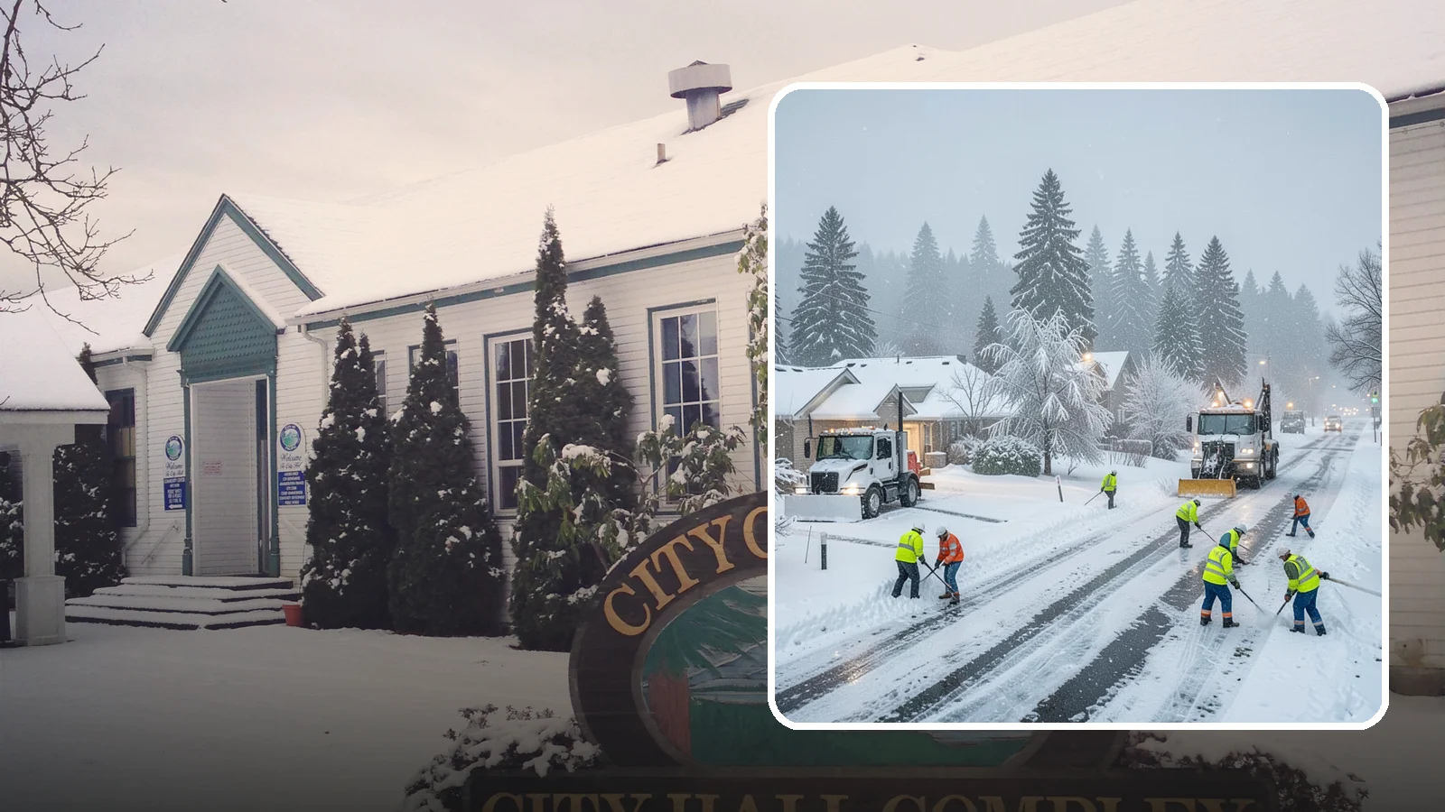 Winter Storm Cleanup in Pacific, King County, WA - After a winter storm passes, we handle the full cleanup so your driveway, lot, and walkways are clear and safe again.