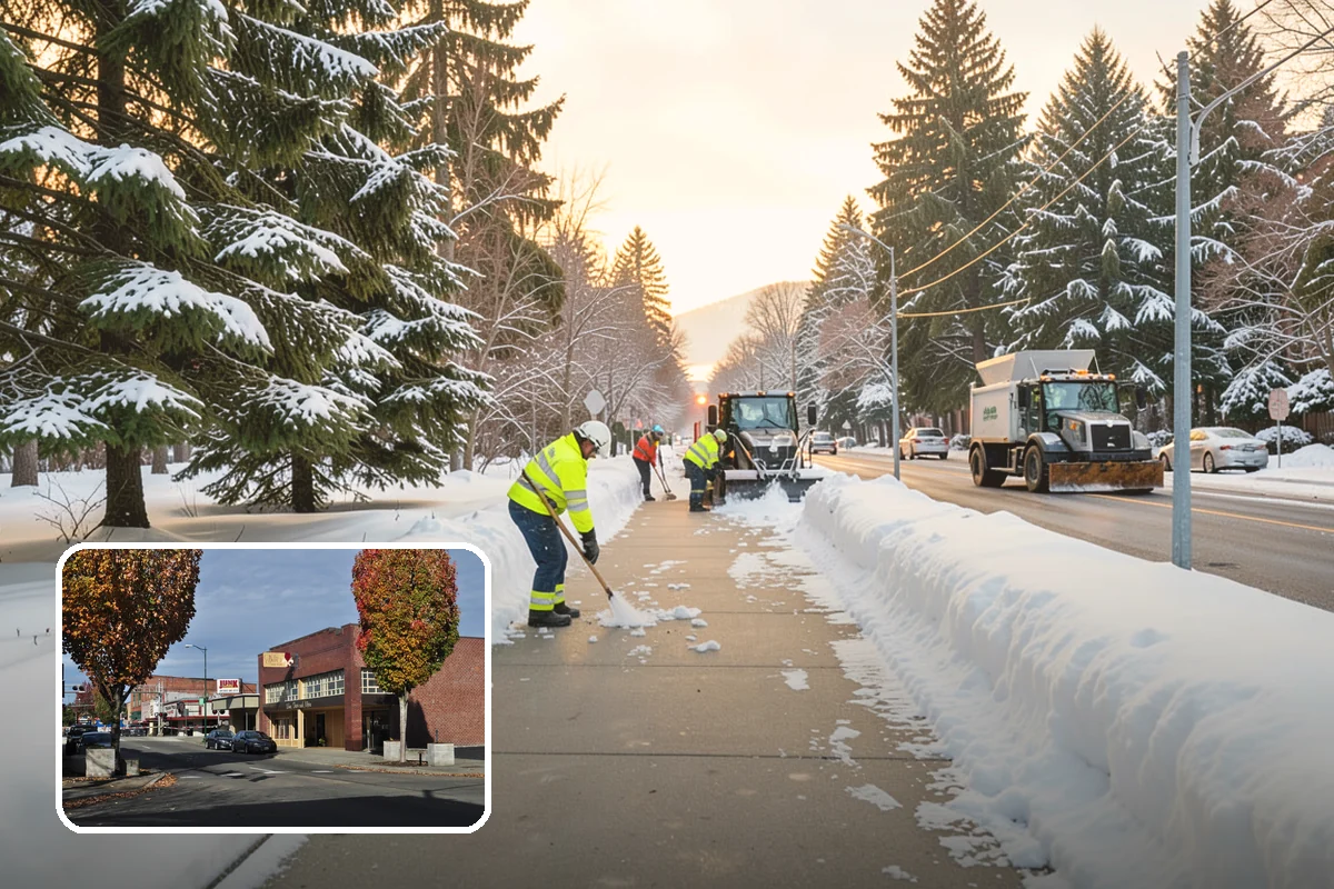 Winter Storm Cleanup in Puyallup, Pierce County, WA - Removal of plow berms and hard-packed leftovers