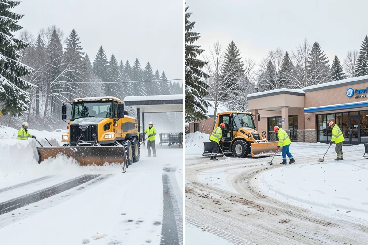 Winter Storm Cleanup in Renton, King County, WA - Assess the property for berms, ice, and missed areas