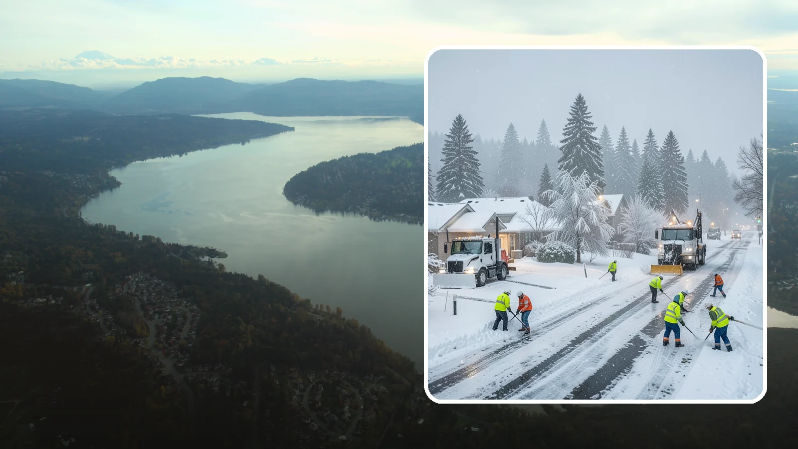 Winter Storm Cleanup in Sammamish, King County, WA - After a winter storm passes, we handle the full cleanup so your driveway, lot, and walkways are clear and safe again.