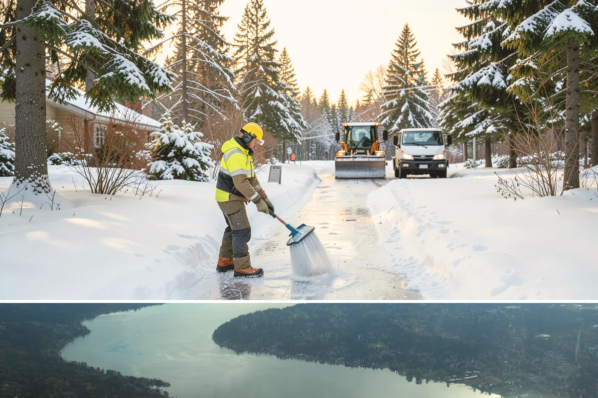 Winter Storm Cleanup in Sammamish, King County, WA - Cleanup demand peaks in the days following each significant snowfall from late November through February.