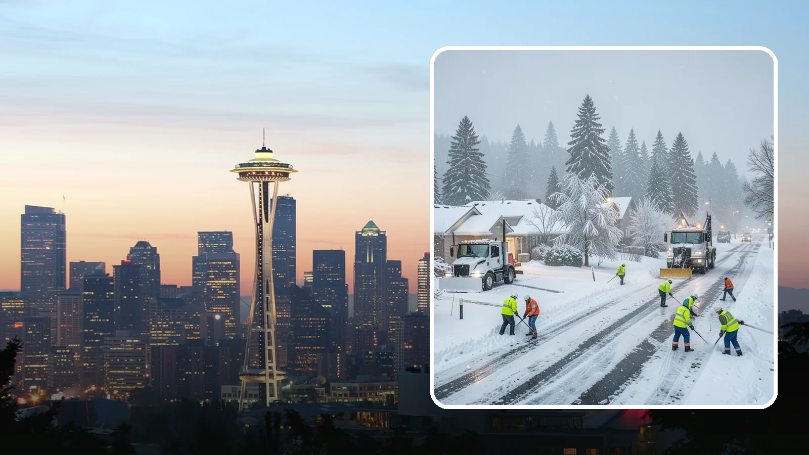 Winter Storm Cleanup in Seattle, King County, WA - After a winter storm passes, we handle the full cleanup so your driveway, lot, and walkways are clear and safe again.