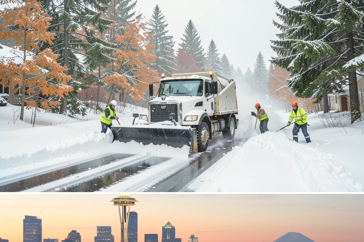 Winter Storm Cleanup in Seattle, King County, WA - Cleanup demand peaks in the days following each significant snowfall from late November through February.