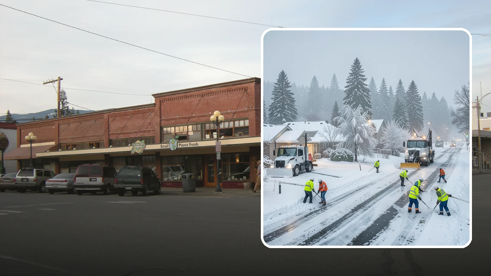 Winter Storm Cleanup in Sedro-Woolley, Skagit County, WA - After a winter storm passes, we handle the full cleanup so your driveway, lot, and walkways are clear and safe again.