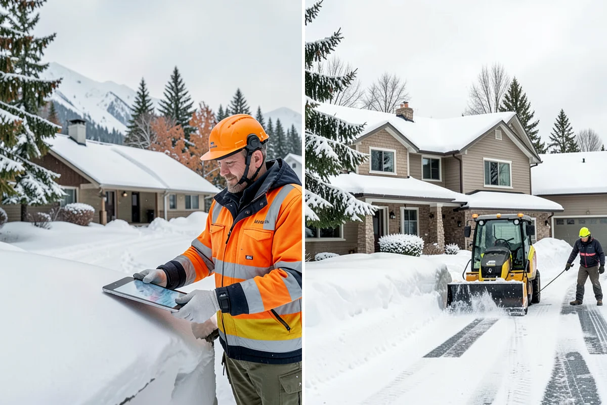Winter Storm Cleanup in Sedro-Woolley, Skagit County, WA - Assess the property for berms, ice, and missed areas