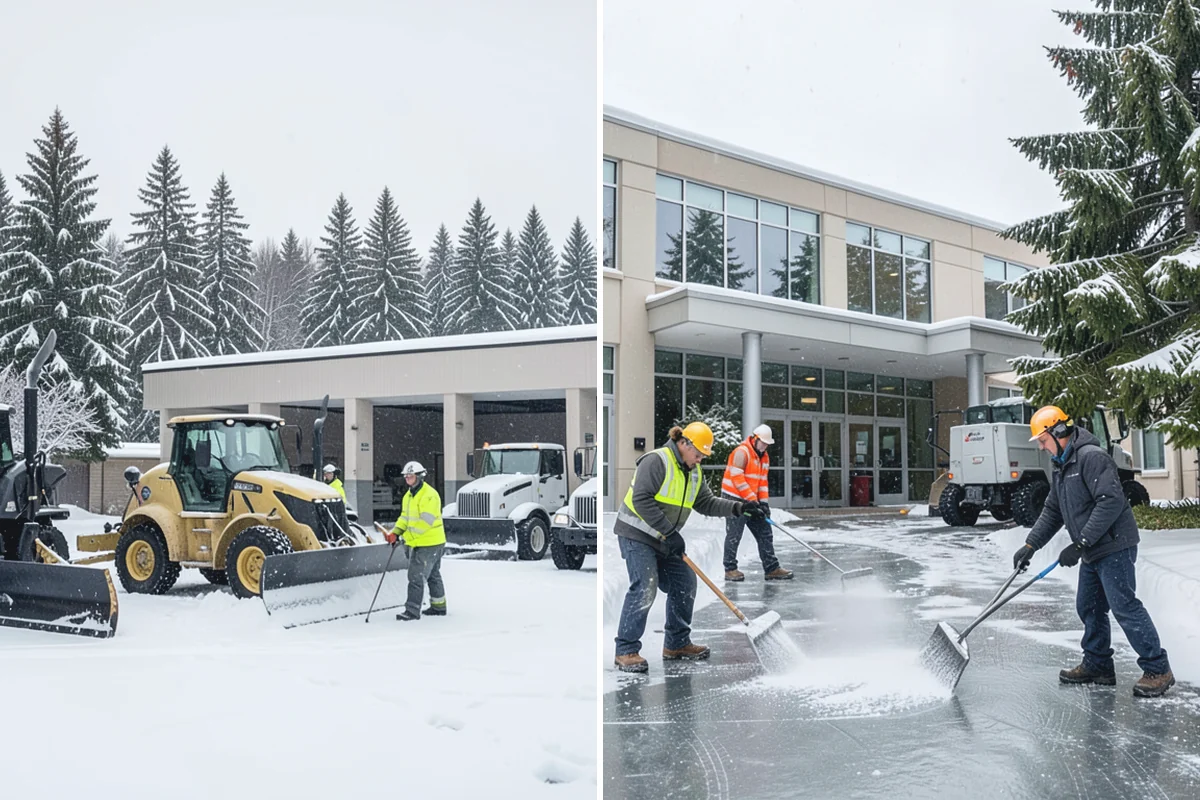 Winter Storm Cleanup in Skykomish, King County, WA - Assess the property for berms, ice, and missed areas