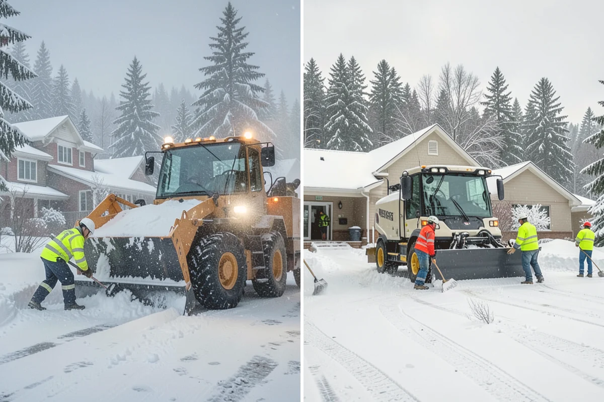 Winter Storm Cleanup in Snohomish, Snohomish County, WA - Assess the property for berms, ice, and missed areas