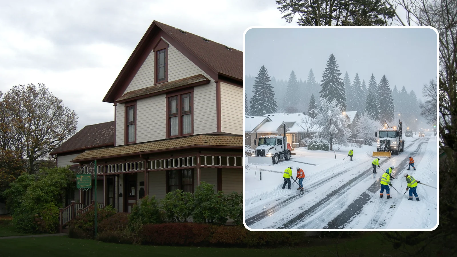 Winter Storm Cleanup in Sumner, Pierce County, WA - After a winter storm passes, we handle the full cleanup so your driveway, lot, and walkways are clear and safe again.