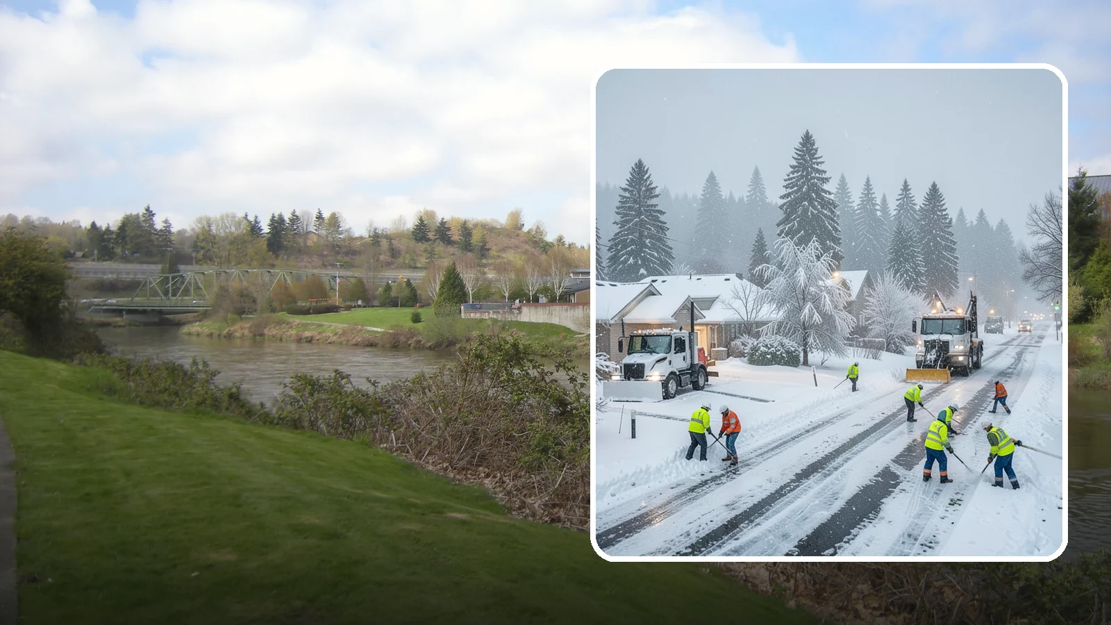 Winter Storm Cleanup in Tukwila, King County, WA - After a winter storm passes, we handle the full cleanup so your driveway, lot, and walkways are clear and safe again.